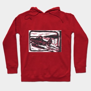 Fantasy floatplane, red Hoodie